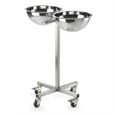 Stainless steel double bowl stand