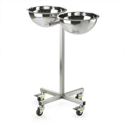 Stainless steel double bowl stand