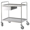 Service trolley with 2 shelves and 1 drawer