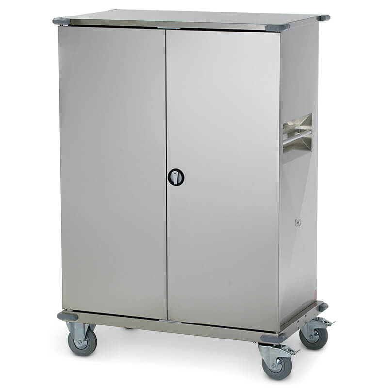 Painted Steel Trolley Container open