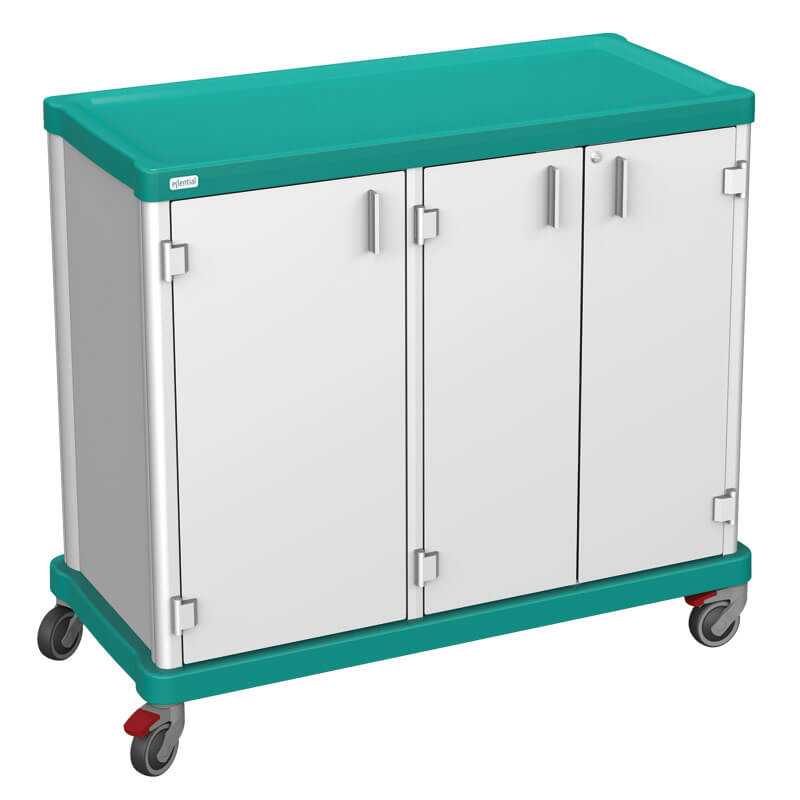 Carevan Patients Notes Trolley with Extension Leaf