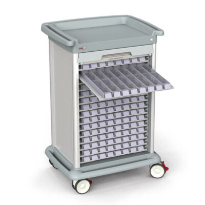 Preciso Trolley with Shutter and Dispenser Tray