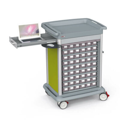 Preciso Trolley with Shutter and Bins