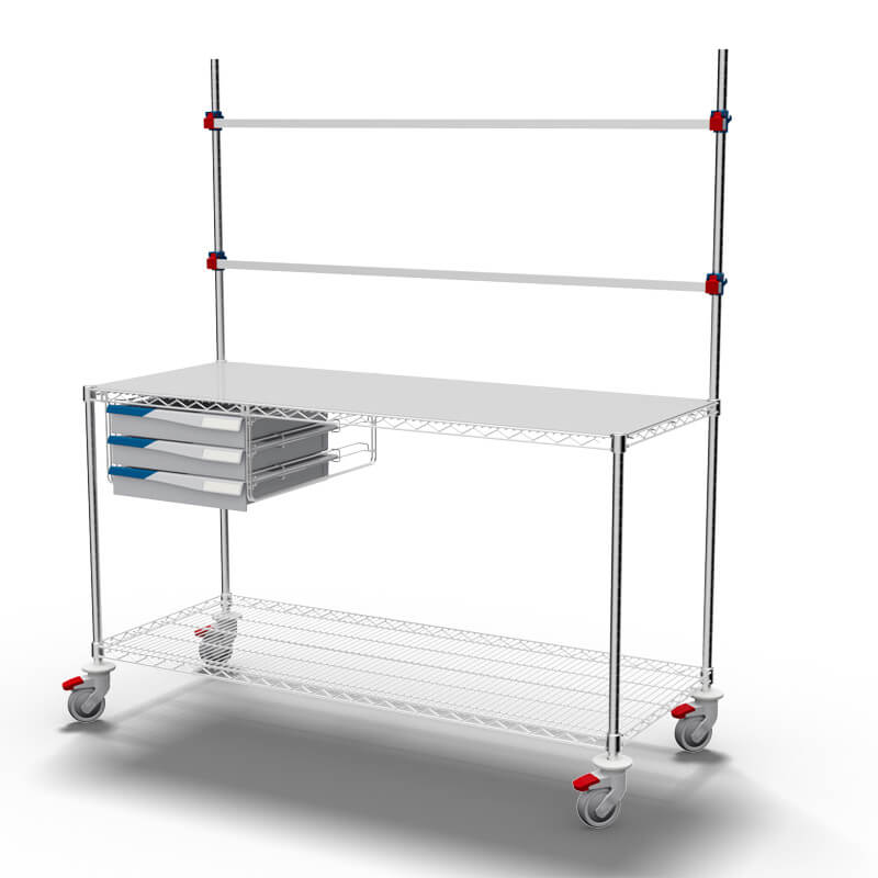 Procedure Table with 1 Set of Drawers