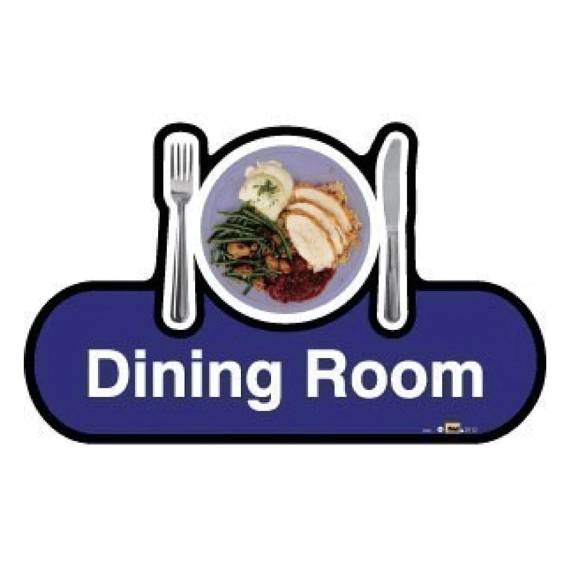 Budget Dining Room Sign