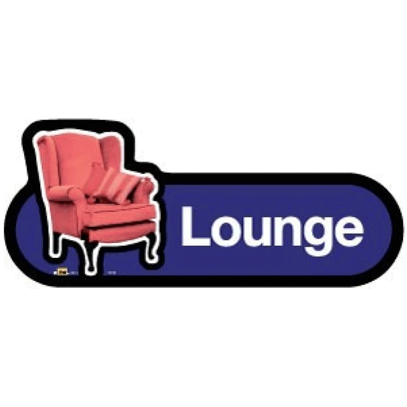 Budget Lounge sign