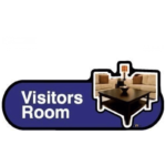 Visitors Lounge Sign