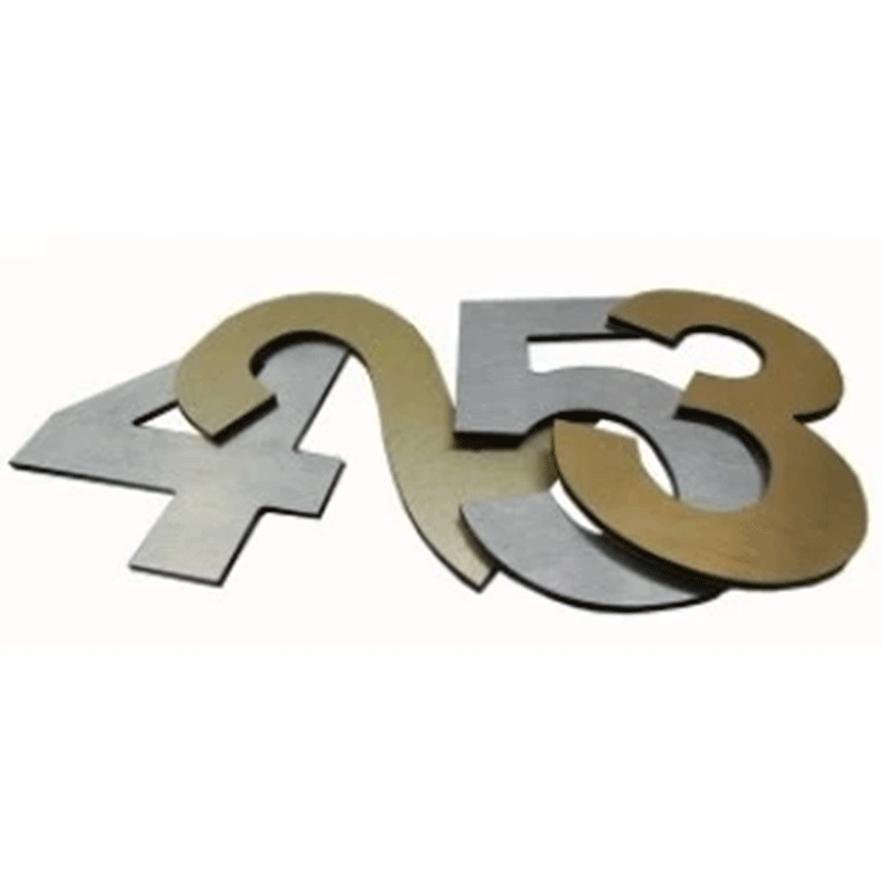 Door Numbers in Silver or Gold