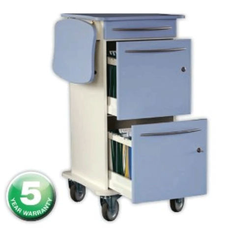 Carevan Patients Notes Trolley with Extension Leaf
