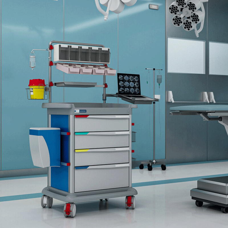 Preciso Multifunction Trolley in a Clinical Environment