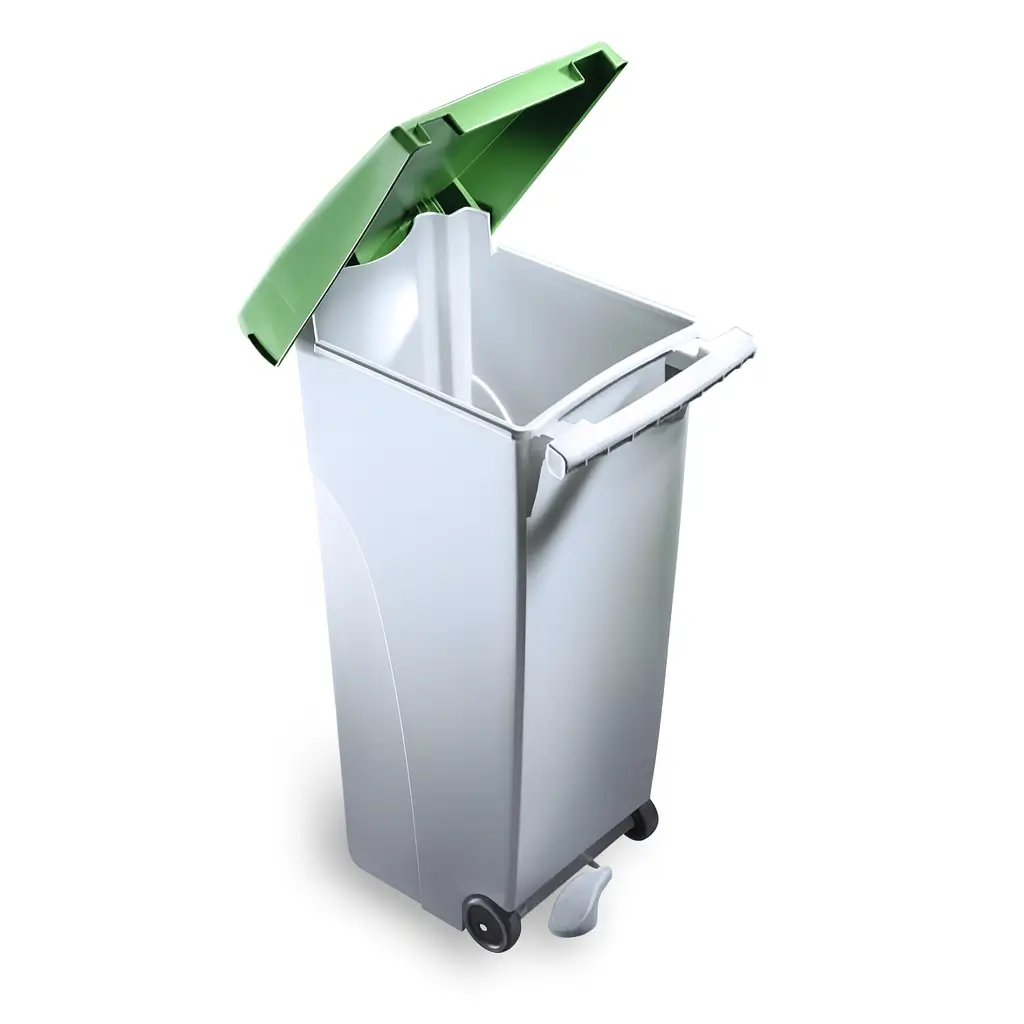 Fireproof Plastic Clipper Dustbin with Handle
