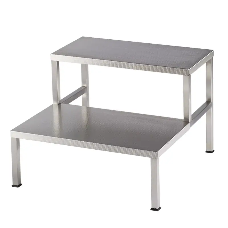 Double Step Stool – Stainless Steel