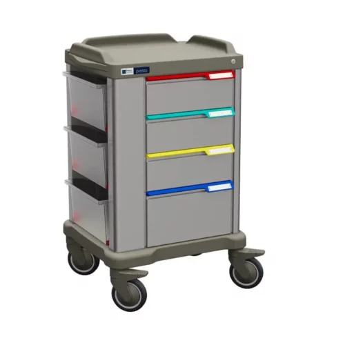 Presto Medium Inox Multirole Ward Trolley | Standex System